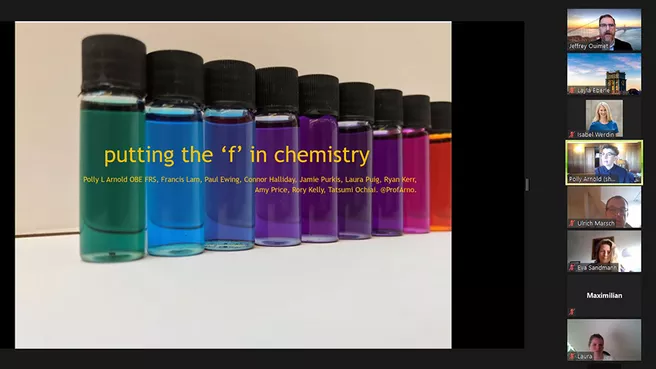 Chemical elements in vials