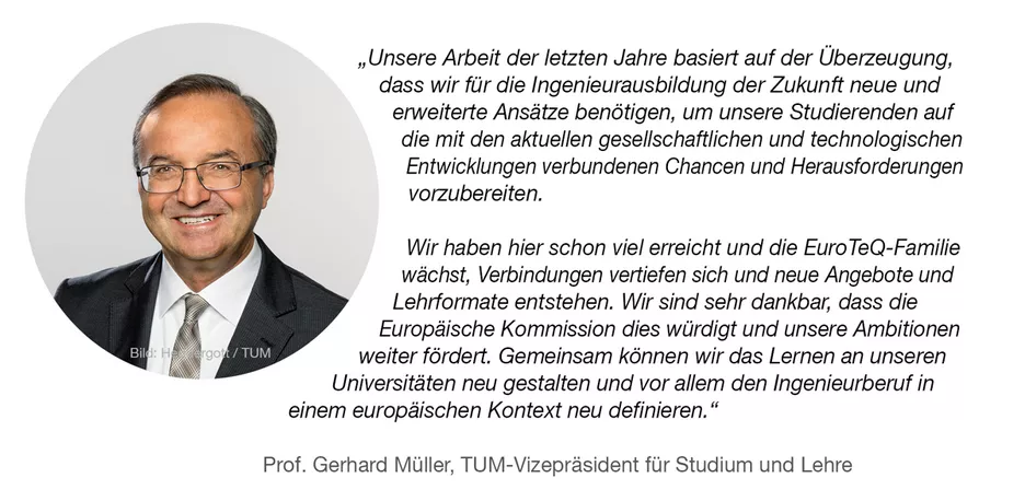 Testimonial von Prof. Gerhard Müller, TUM-Vizepräsident für Studium und Lehre