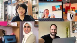 Selfies der TUM Liaison Officers aus Beijing, Brüssel, Cairo und Sao Paulo
