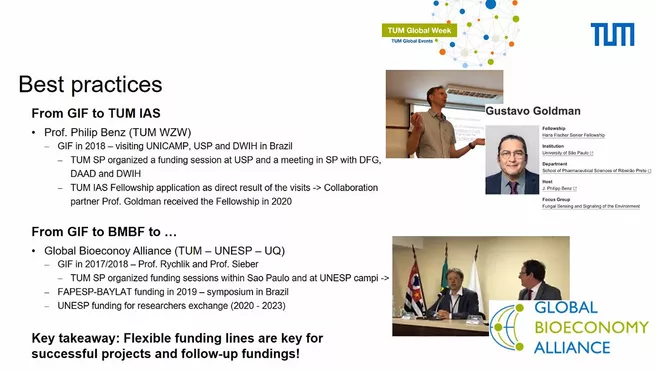 Infoslide on funding opportunities for researchers