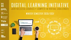Visual for the Digital Learning Initiative with the logos of the EuroTech partners