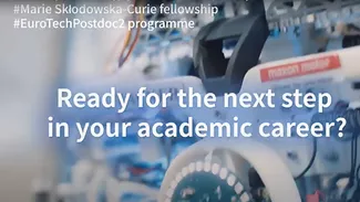 Kampagnenbild mit Schriftzug Ready for the next step in your academic career?