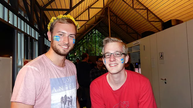 Two Swedish exchange students during their time at TUM