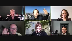 Screenshot of the Zoom call with all participants