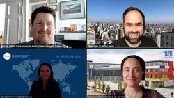 Screenshot of the organizers of the Zoom webinar