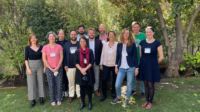 Group picture of the organizers of the postdoc events in Latin America