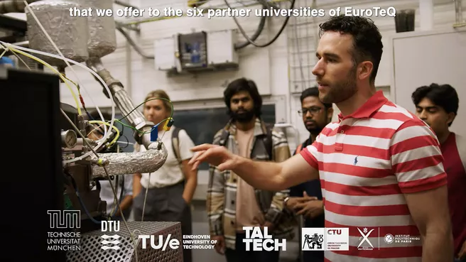 Standbild aus einem Video, das eine EuroTeQ Summer School an der DTU beschreibt
