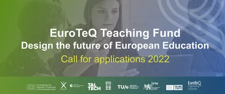 Visual for the call of the EuroTeQ Teaching Fund 2022