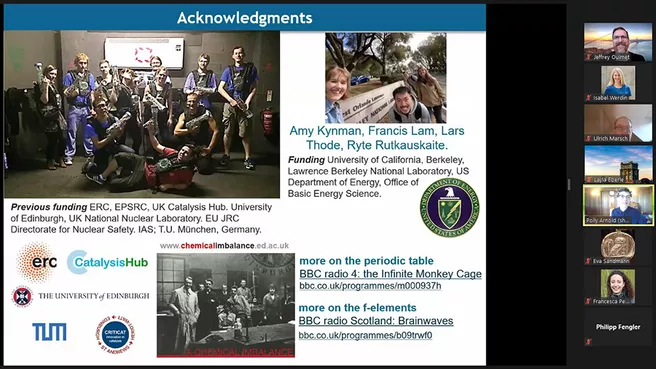 Slide with information about Polly Arnold's projects