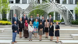 TUM Global Week 2018: Mitglieder des Hochschulpräsidiums mit Vertretern des International Center und den Liaison Officers aus den TUM Verbindungsbüros und TUM Asia.