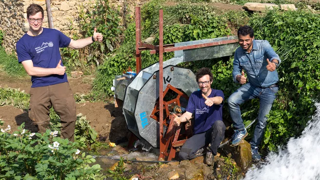 TUM International Development Cooperation, Waterwheel Project in Nepal