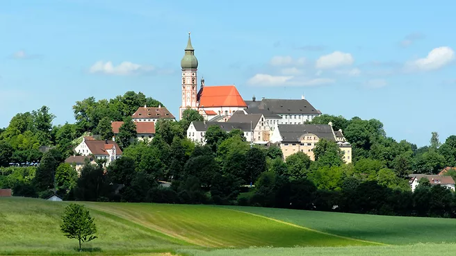 Andechs Monastery on a beautiful summer's day
