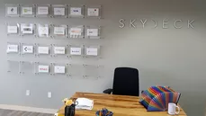 The logos of the SkyDeck cohort with modelwise