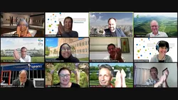 Screenshot of the speakers at the virtual TUM Global Dialogue The future of food