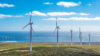 Grüne Stromerzeugung durch Windräder in Chile