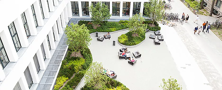 View of the inner yard on TUM's main campus