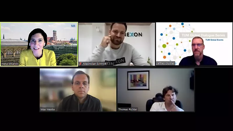 Screenshot of the Zoom call with all participants