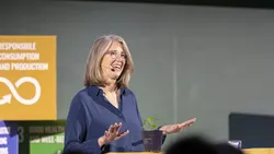 Sarah Billington, UPS Foundation Professor und Senior Fellow am Woods Institute for the Environment der Stanford University, beim TUM Sustainability Day 2024
