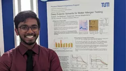Joel Balkaran bei der TUM PREP poster session