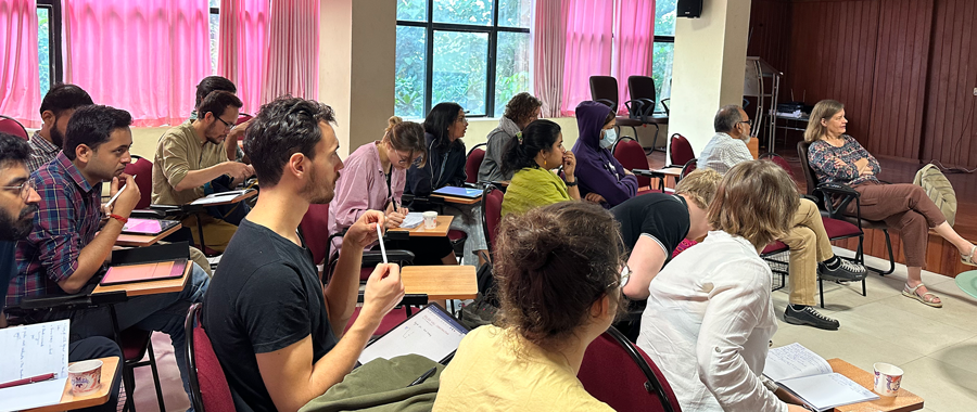 Participants of the IGP Winter School in a lecture hall on campus