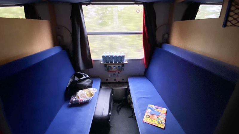 Train compartment in Swedish Snälltåget