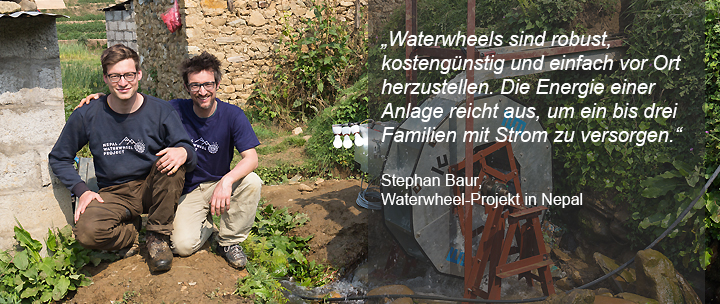 TUM-Mitarbeiter Stephan Baur berichtet über das Waterwheels Project in Nepal.