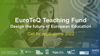 Visual for the call of the EuroTeQ Teaching Fund 2022