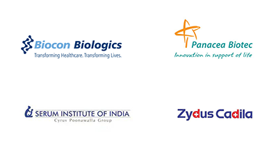 Logos Top-Biotech-Unternehmen in Indien