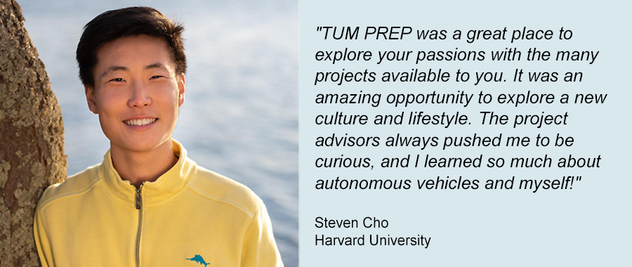 TUM PREP-Teilnehmer Steven Cho